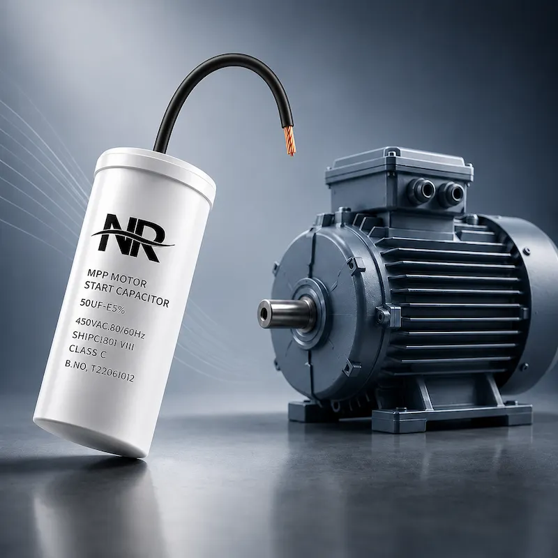 Motor Start Capacitor – 30 to 120 µF, 275 VAC, Metallized Polypropylene Film – NR Capacitor, Hosur